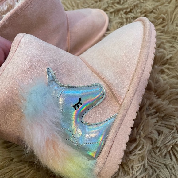 Childrens place girls sz 11 unicorn boots - Picture 3 of 8